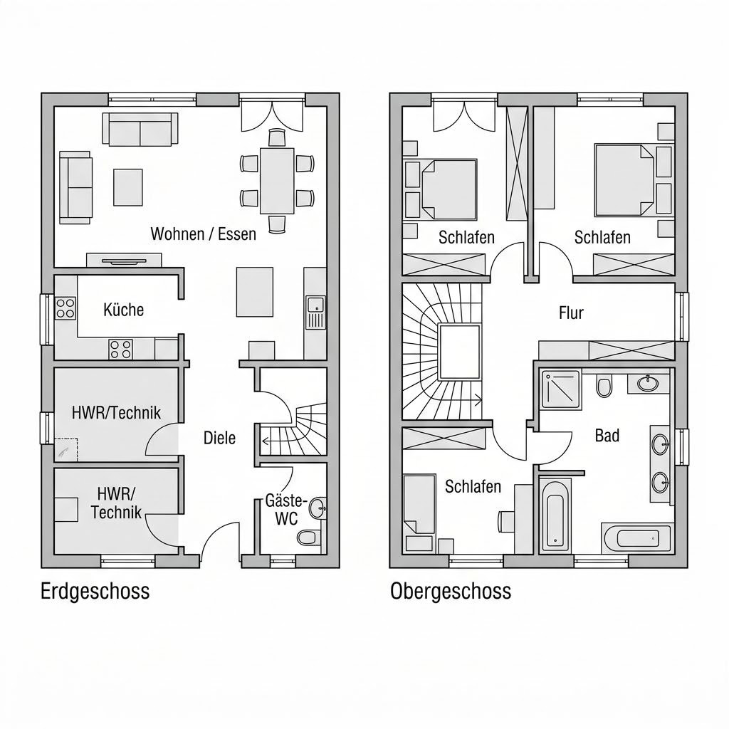 Grundriss Carré 131 von Albert Haus
