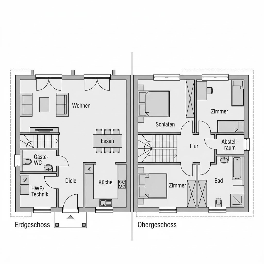 Grundriss Starthaus 135 D Grundriss Starthaus 135 D von allkauf haus