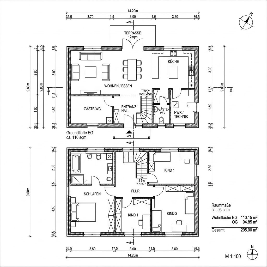 Amerikanisches Haus Lexington 205 von Bostonhaus — Massivhaus mit rund 205 m²