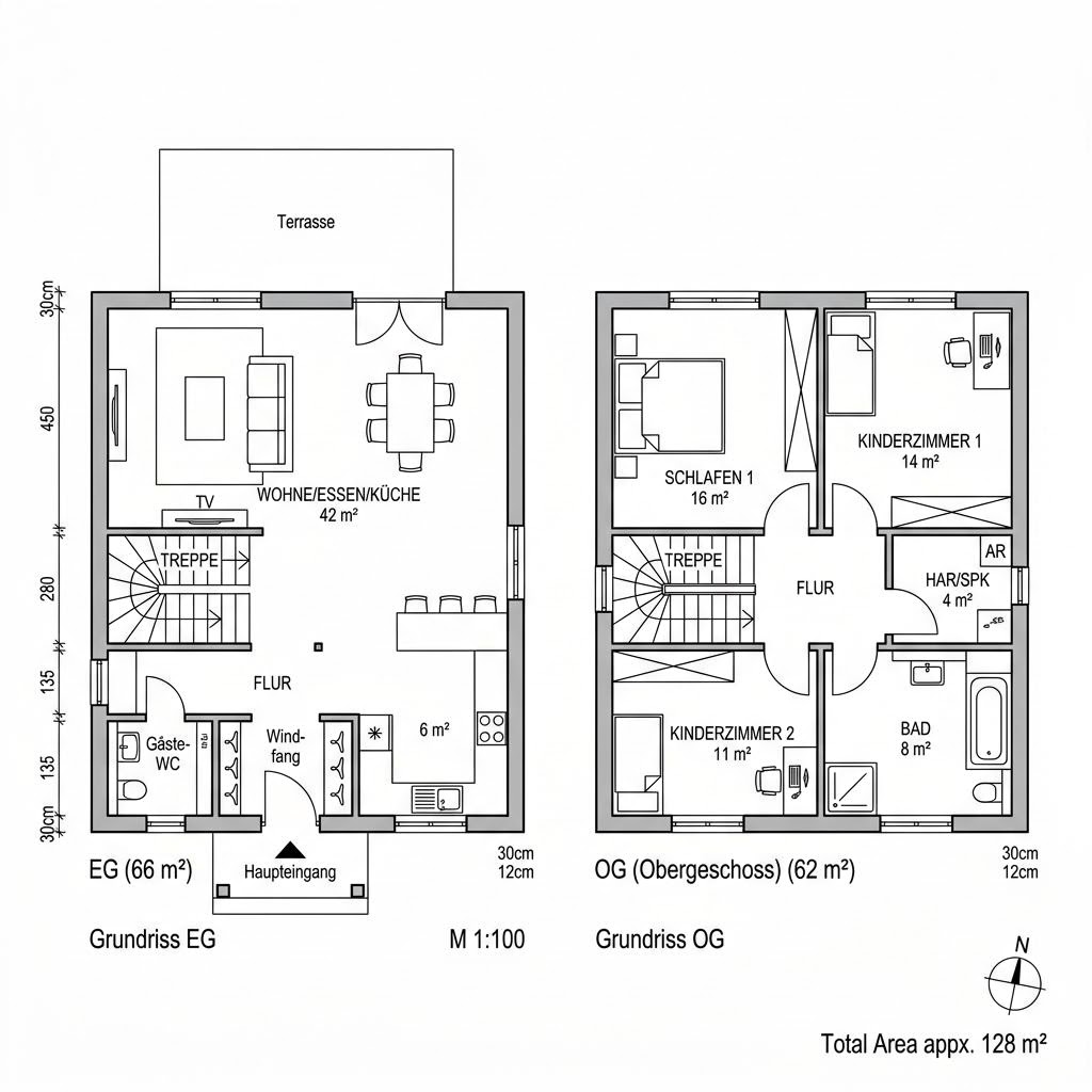 Grundriss Salem 128 von Bostonhaus
