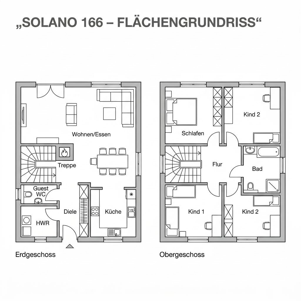 Stadtvilla Solano 166 von ARGE-HAUS mit Zeltdach und Südorientierung