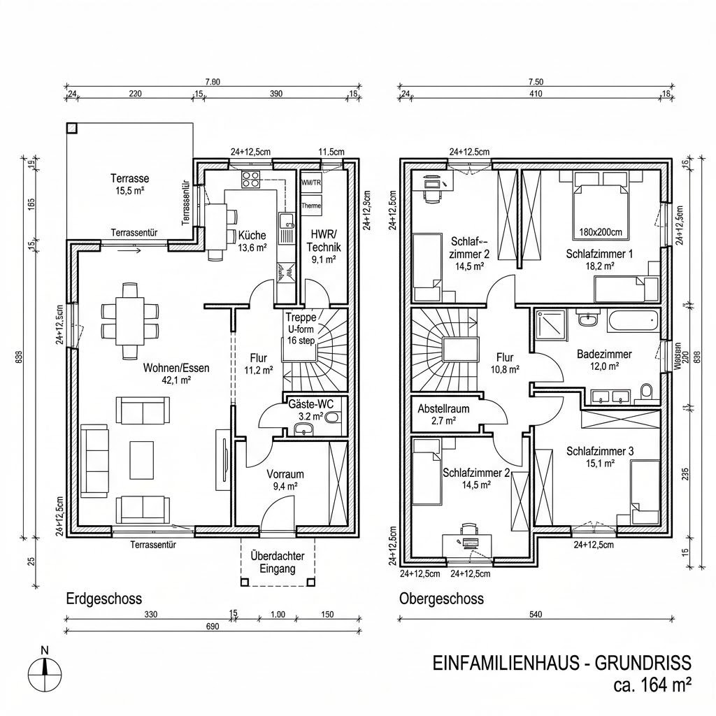 Grundriss Haus Aumüller von Baufritz