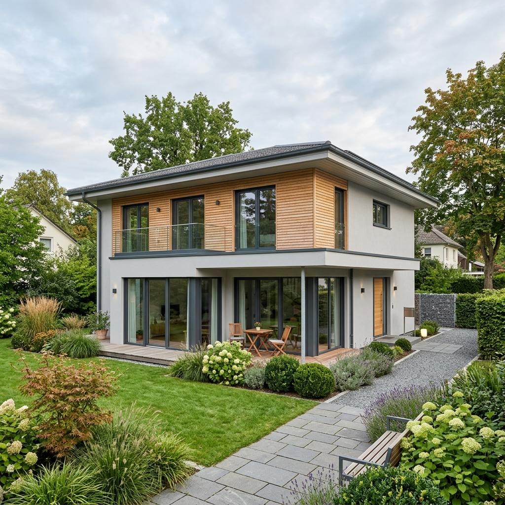 Flachdachhaus Concept-M Flat 145 von Bien-Zenker mit Flachdach — Design-Fertighaus mit 145 m²