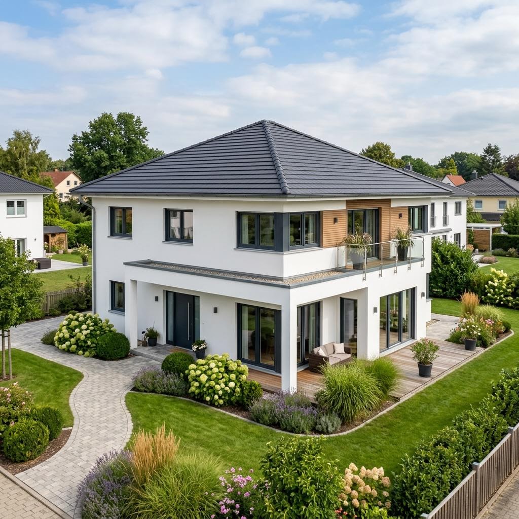 Evolution Walm 154 von Bien-Zenker Stadtvilla Evolution Walm 154 von Bien-Zenker mit Walmdach — 154 m²