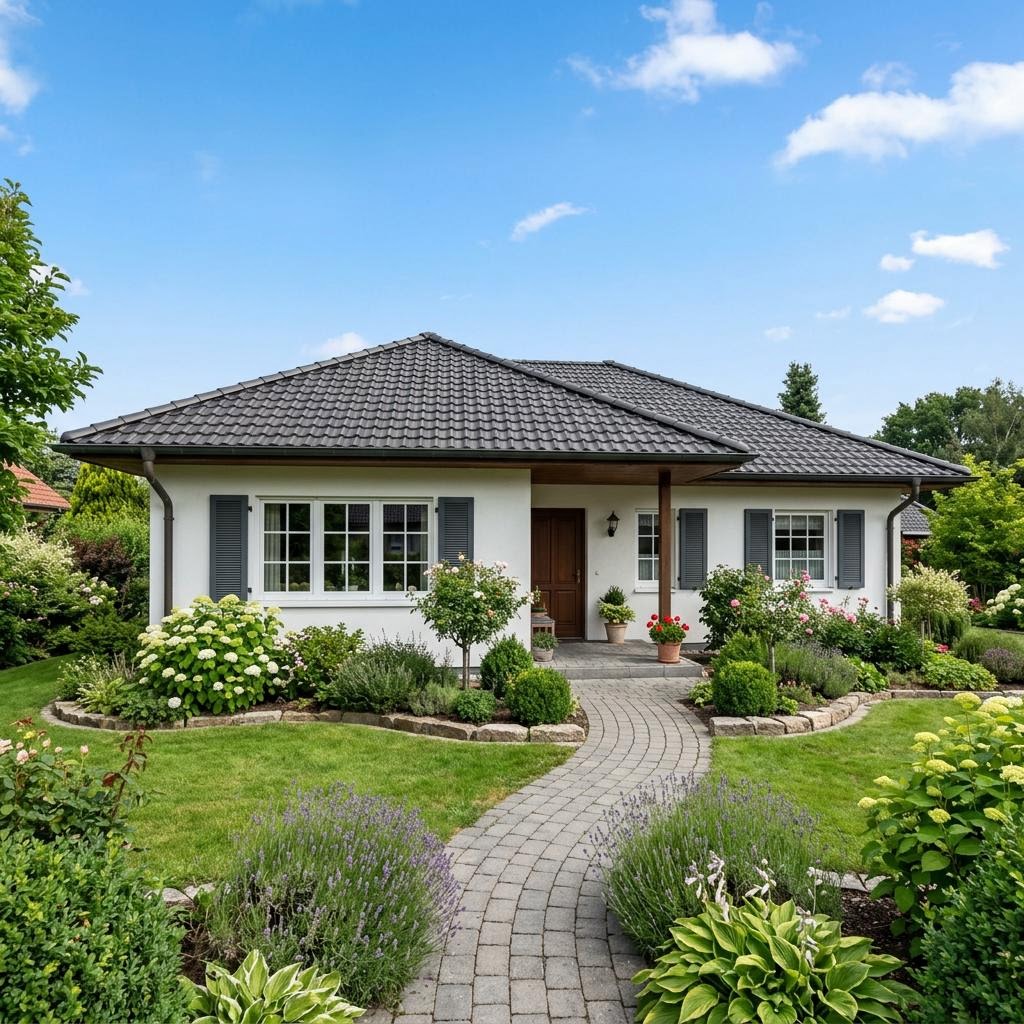 Bungalow Massiv-Bungalow Weite 118 von FIBAV Massivhaus — Massivhaus aus Ziegel mit rund 118 m²