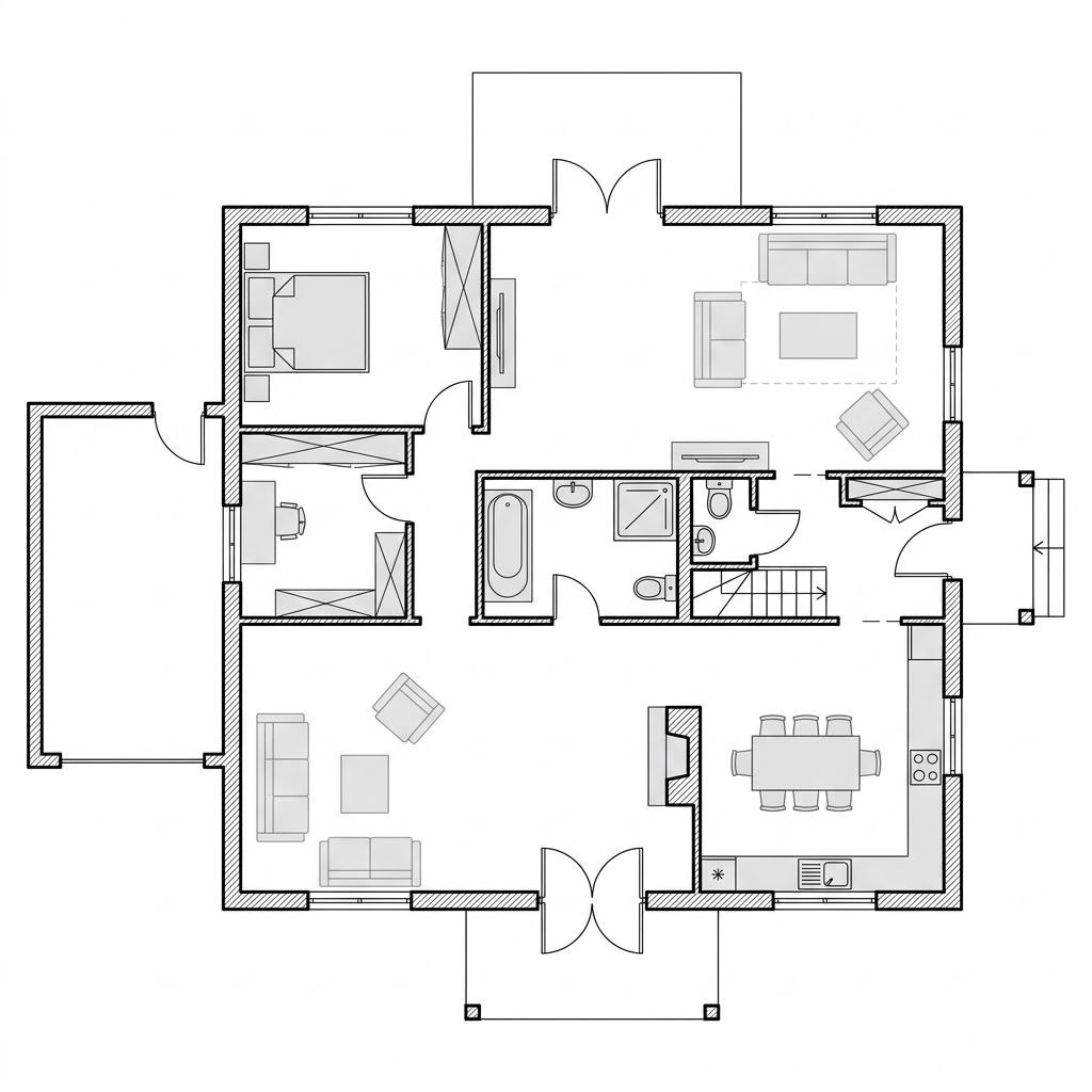Grundriss Landhof 125 von Danhaus Deutschland