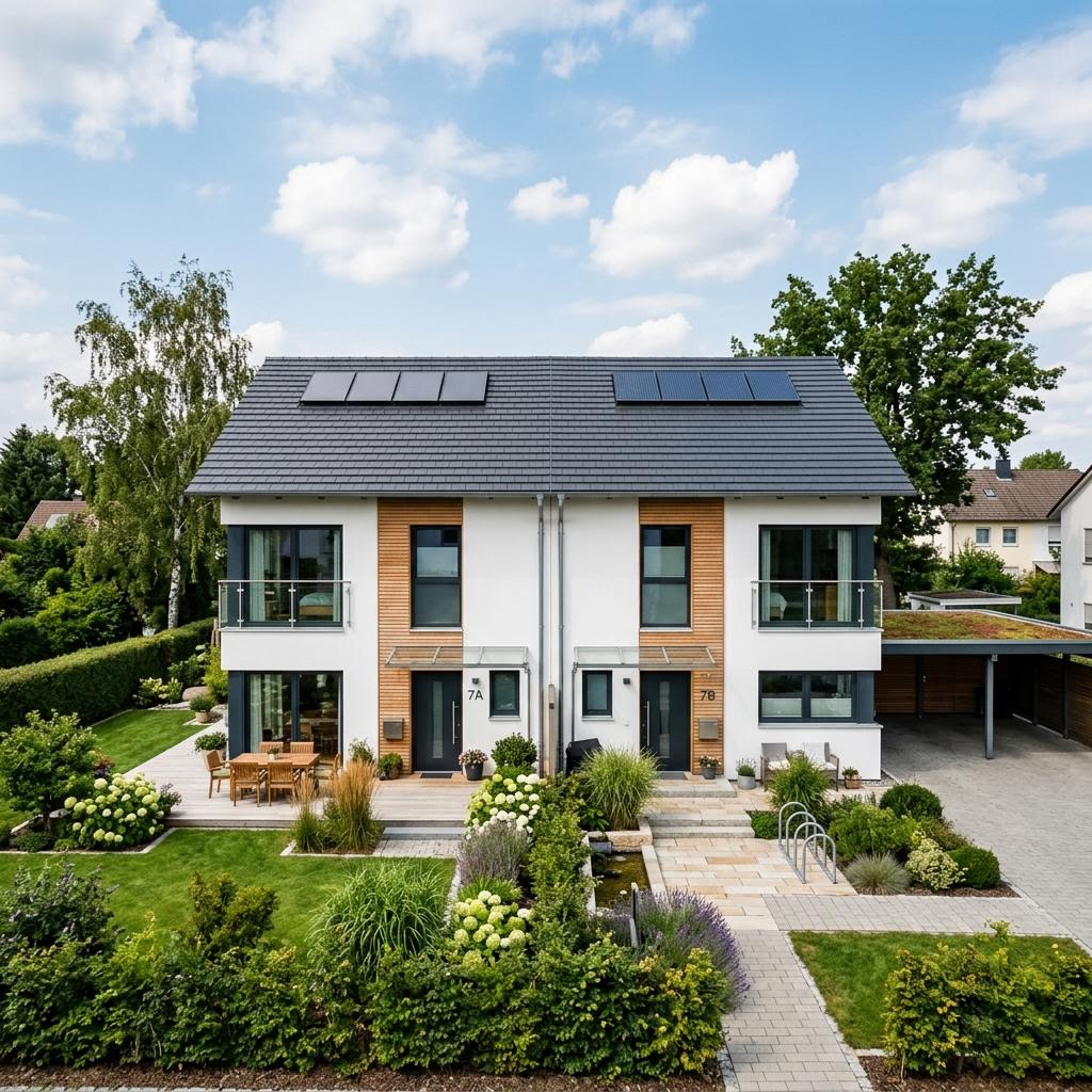 Doppelhaus VARIANT Duo 140 von Hanse Haus — Holztafelbau mit rund 140 m² je Hälfte