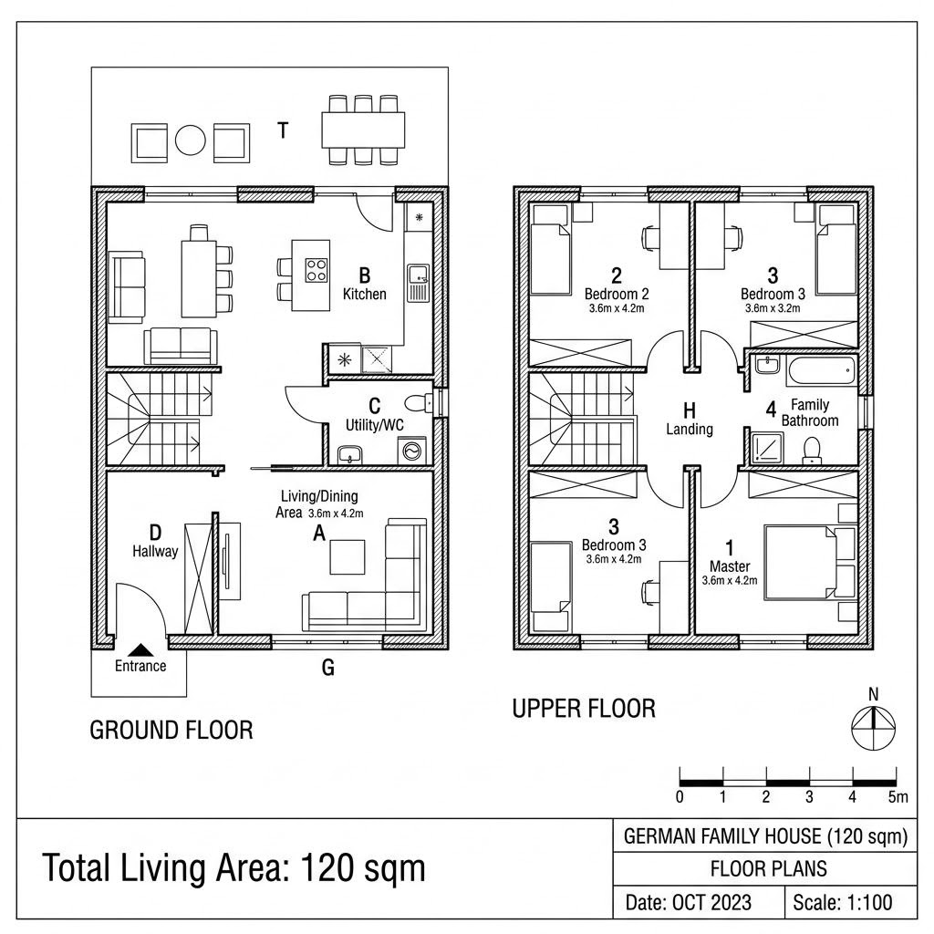 Grundriss LifeStyle Duo 120 von massa haus