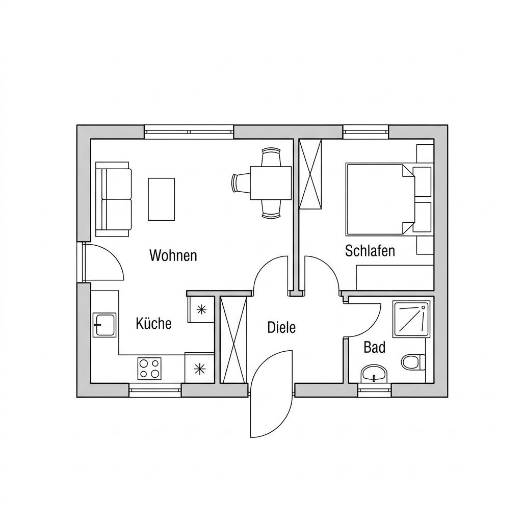 Tiny House Tiny Garden 25 von Dwellii House — Gartenhaus mit Wohnqualität, Flachdach und 25 m²