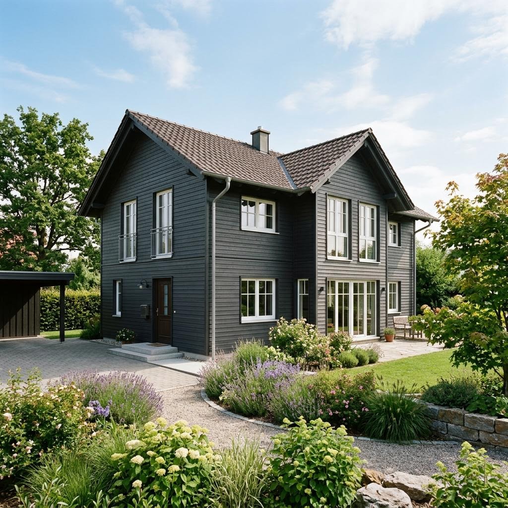 Familienhaus Priental 145 von Chiemgauer Holzhaus Einfamilienhaus Familienhaus Priental 145 von Chiemgauer Holzhaus — Holzhaus in Holztafelbau mit rund 145 m²