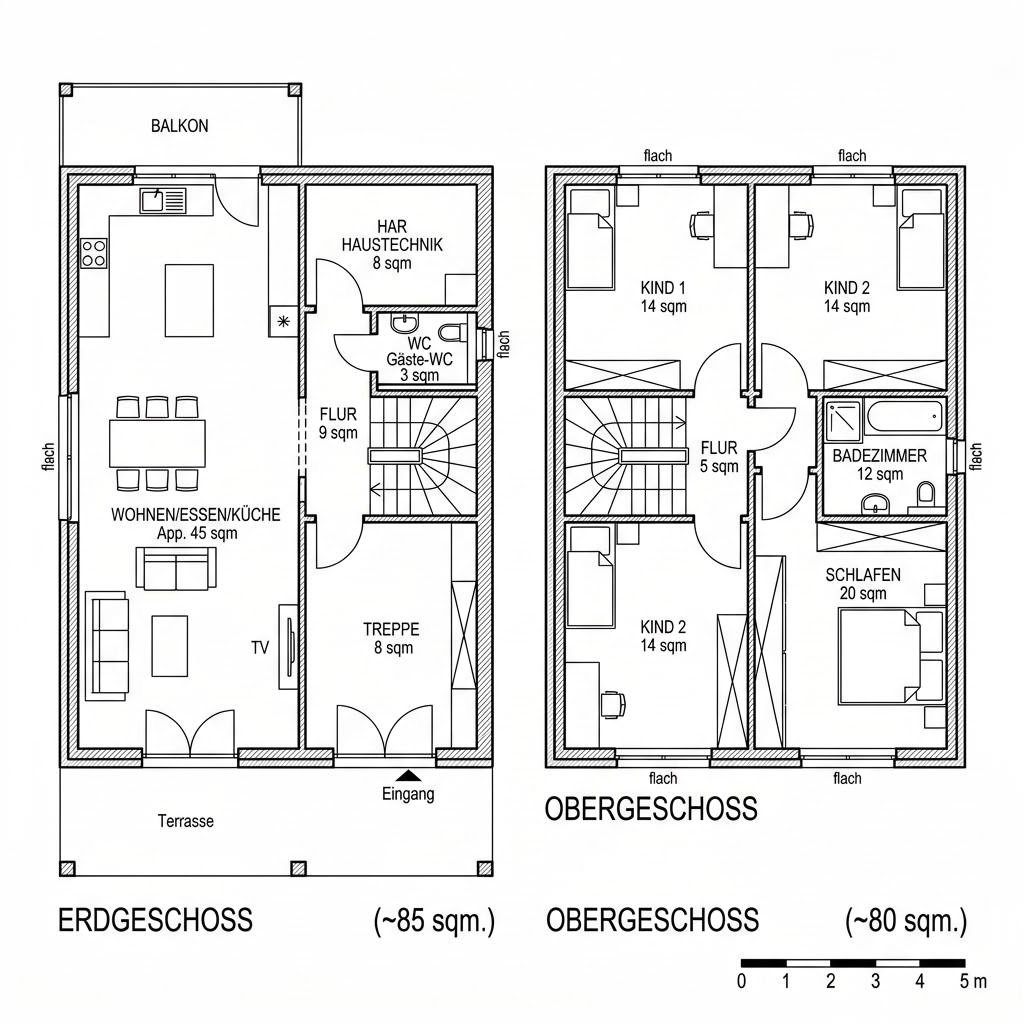Grundriss Cubus 165 von Hanlo Haus