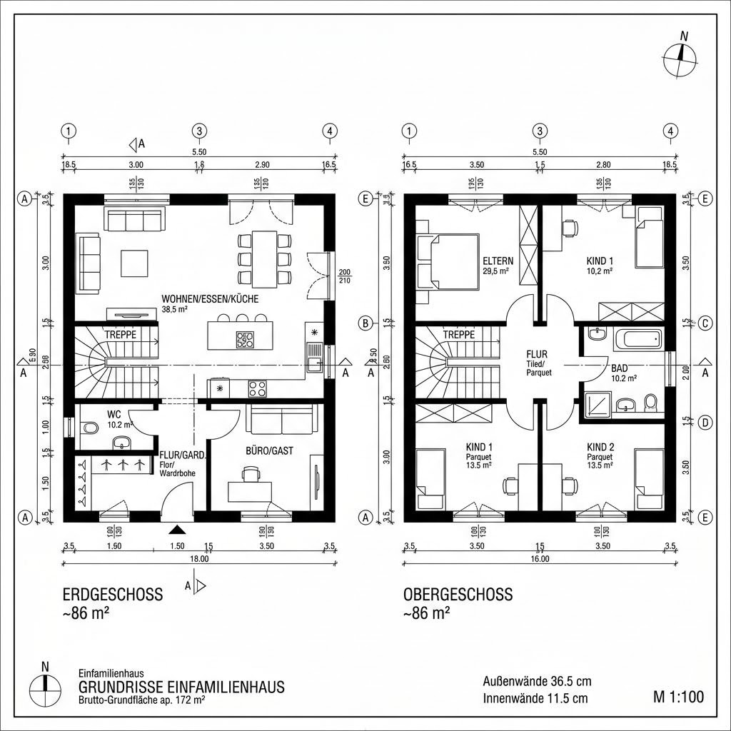 Grundriss Vita 172 von Hanlo Haus