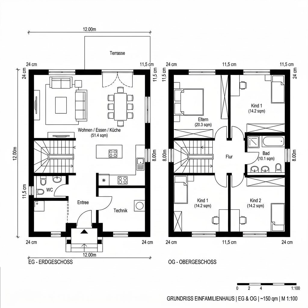 Grundriss VITA 150 Grundriss VITA 150 von Hartl Haus