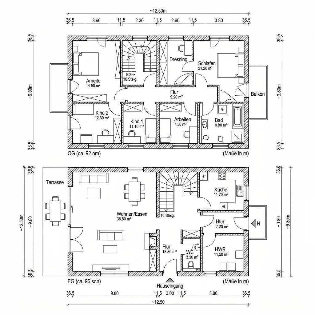 Grundriss Lifestyle 188 von HELMA Eigenheimbau