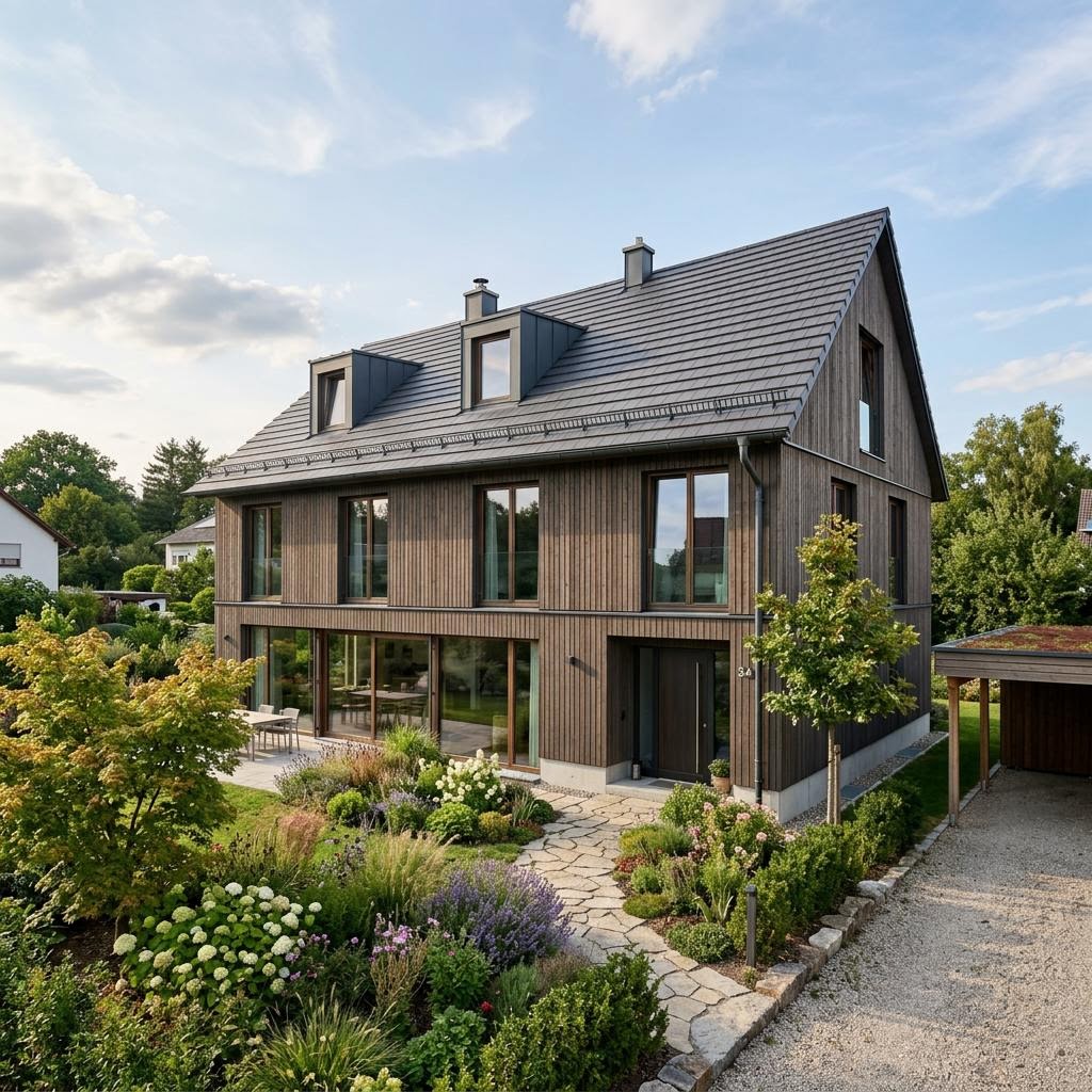 Einfamilienhaus Feldafing von Isartaler Holzhaus — Fertighaus in Holztafelbau mit rund 152 m²