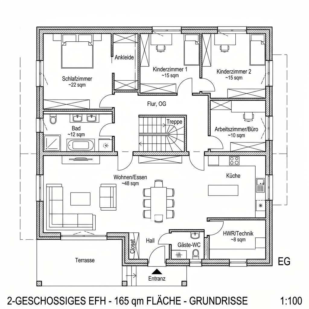 Grundriss Solitär Classic 165 Grundriss Solitär Classic 165 von Keitel-Haus