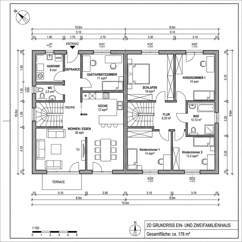 Grundriss Solitär Flair 178 Grundriss Solitär Flair 178 von Keitel-Haus