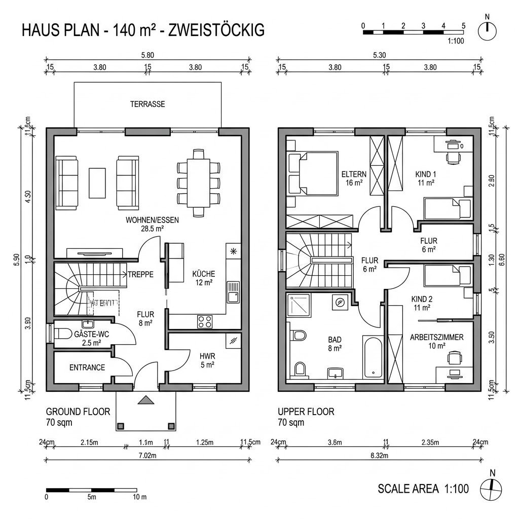 Grundriss Solitär Pult 140 Grundriss Solitär Pult 140 von Keitel-Haus