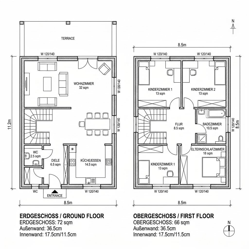 Grundriss Cinera 138 Grundriss Cinera 138 von Kern-Haus