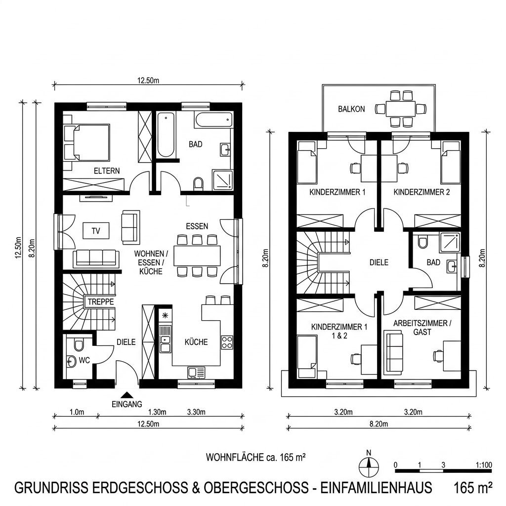 Grundriss Familia 165 Grundriss Familia 165 von Kern-Haus