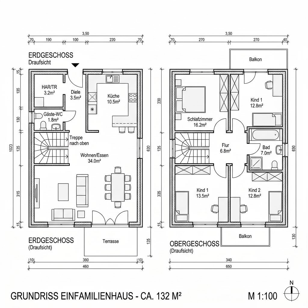 Grundriss Berlin Eck 132 Grundriss Berlin Eck 132 von Roth-Massivhaus