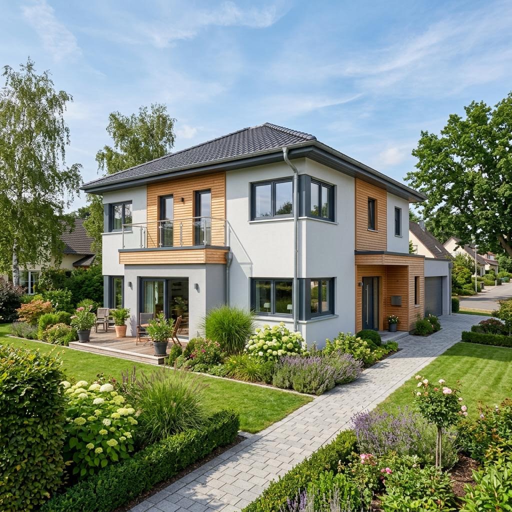 SH 133 W von ScanHaus Marlow Einfamilienhaus SH 133 W von ScanHaus Marlow — Fertighaus mit Walmdach und 133 m²