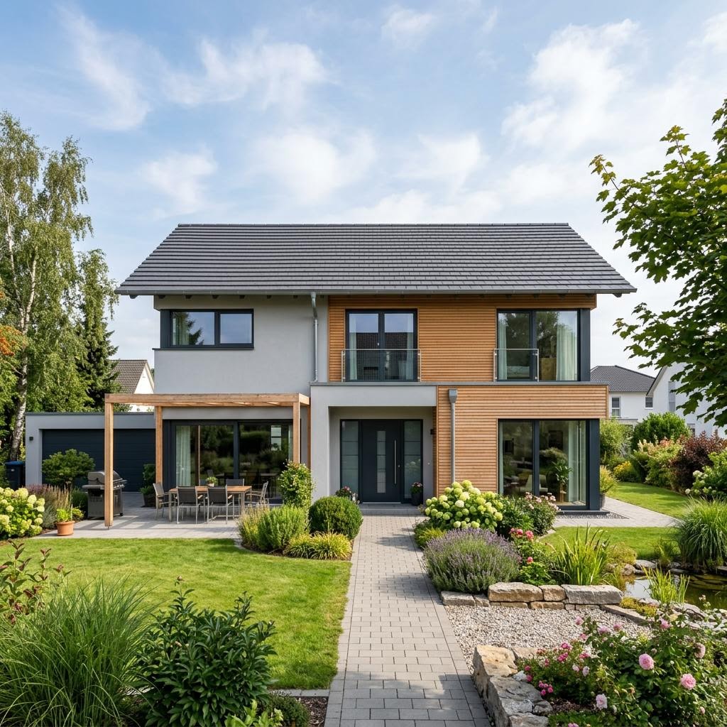 Einfamilienhaus Maxime 400 von Viebrockhaus — Massivhaus mit fünf Zimmern und Satteldach