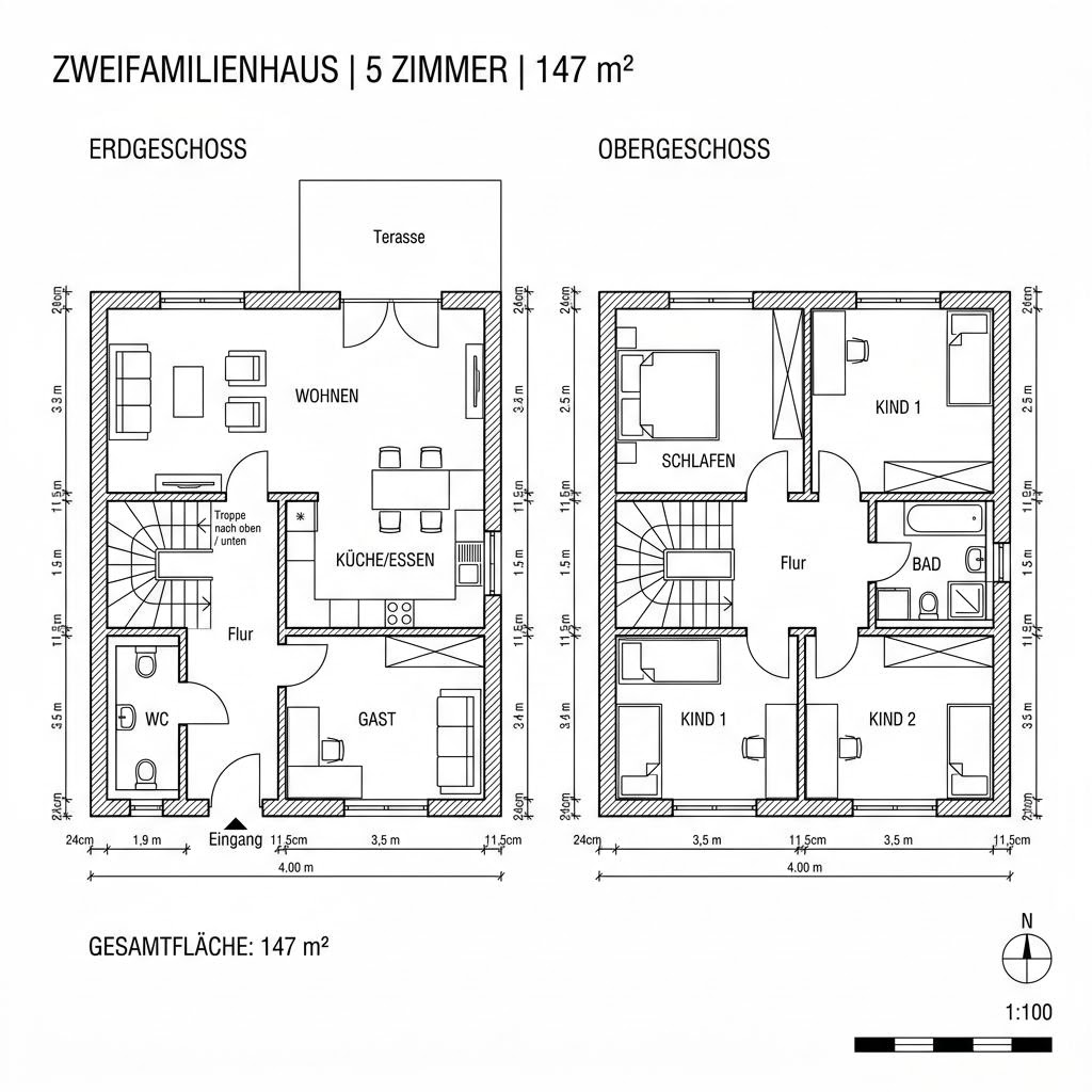 Grundriss Generation 5.5 147 von WeberHaus