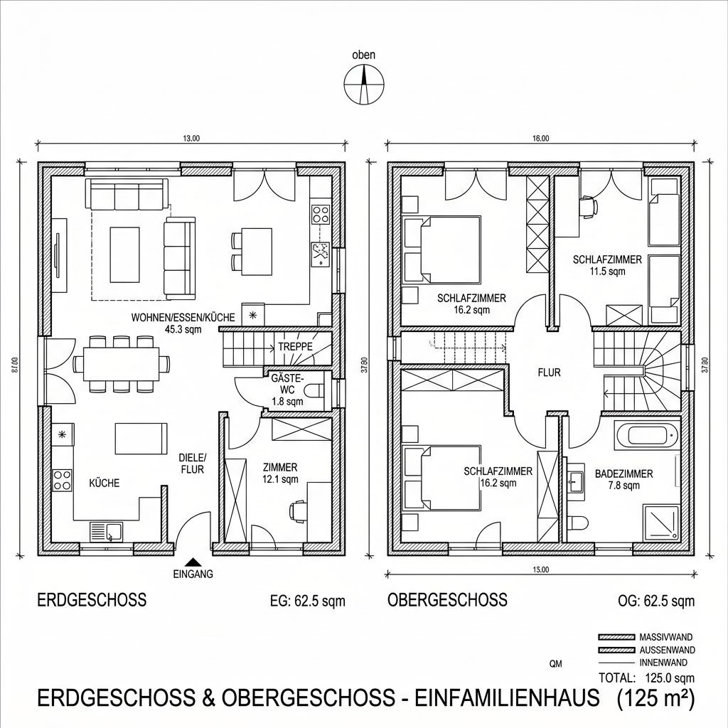 Grundriss Sunshine 125 von WeberHaus