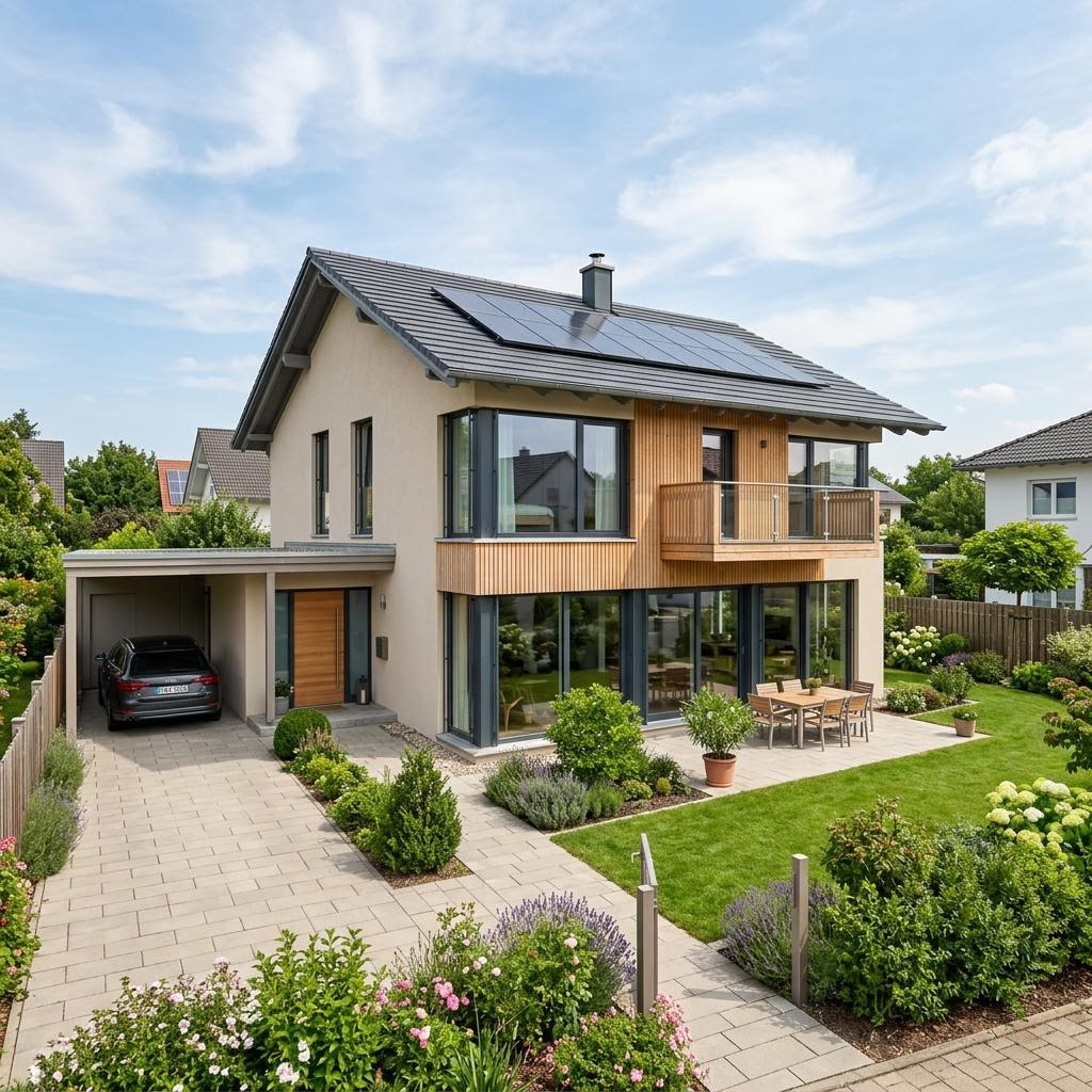 Sunshine 136 von WeberHaus Einfamilienhaus Sunshine 136 von WeberHaus — Holztafelbau mit rund 136 m²