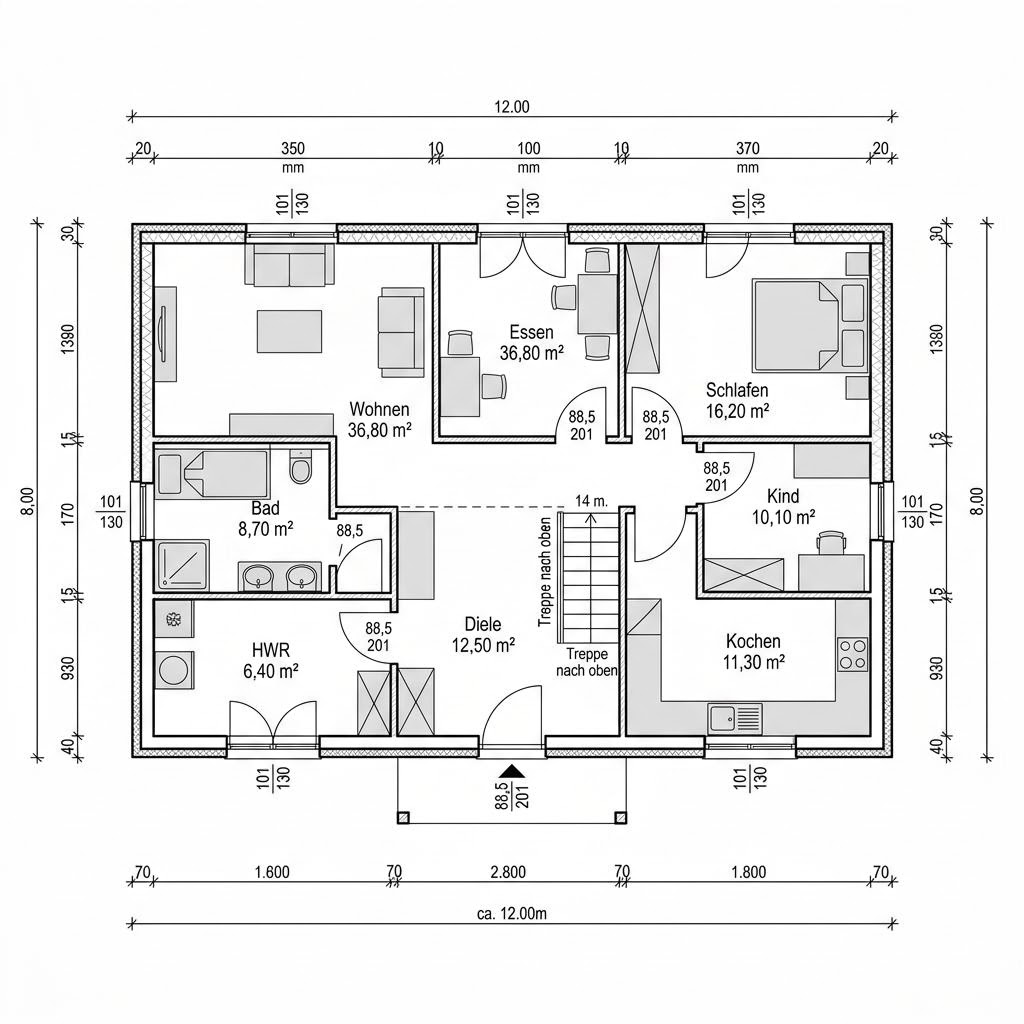 Schwedenhaus Borås 162 von Eksjöhus — Holzhaus mit Mansarddach und 162 m²