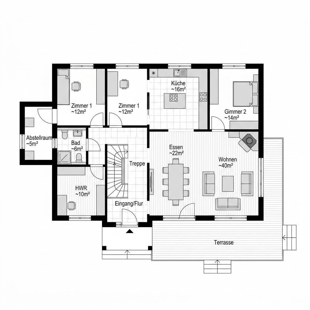 Schwedenhaus Nordan von Eksjöhus — Holzrahmenbau mit 165 m²