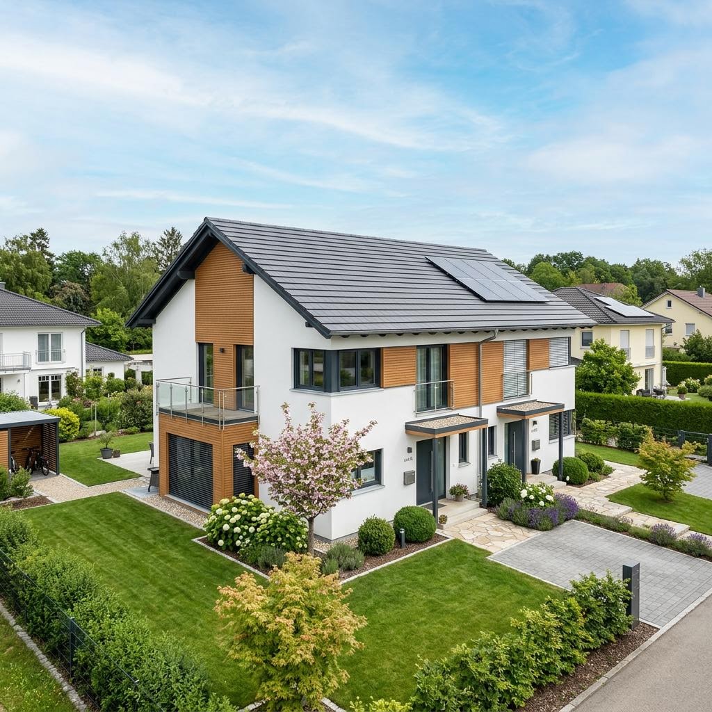 Zweifamilienhaus Zweifamilienhaus Duo Plus 180 von ELK Haus — Satteldach, 180 m²