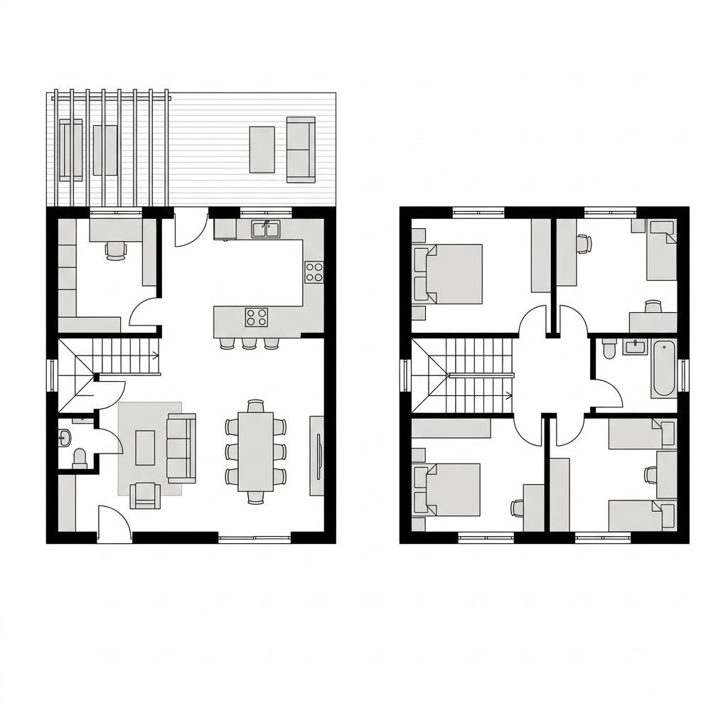 Grundriss Landhaus Marschgut 162 von FingerHaus