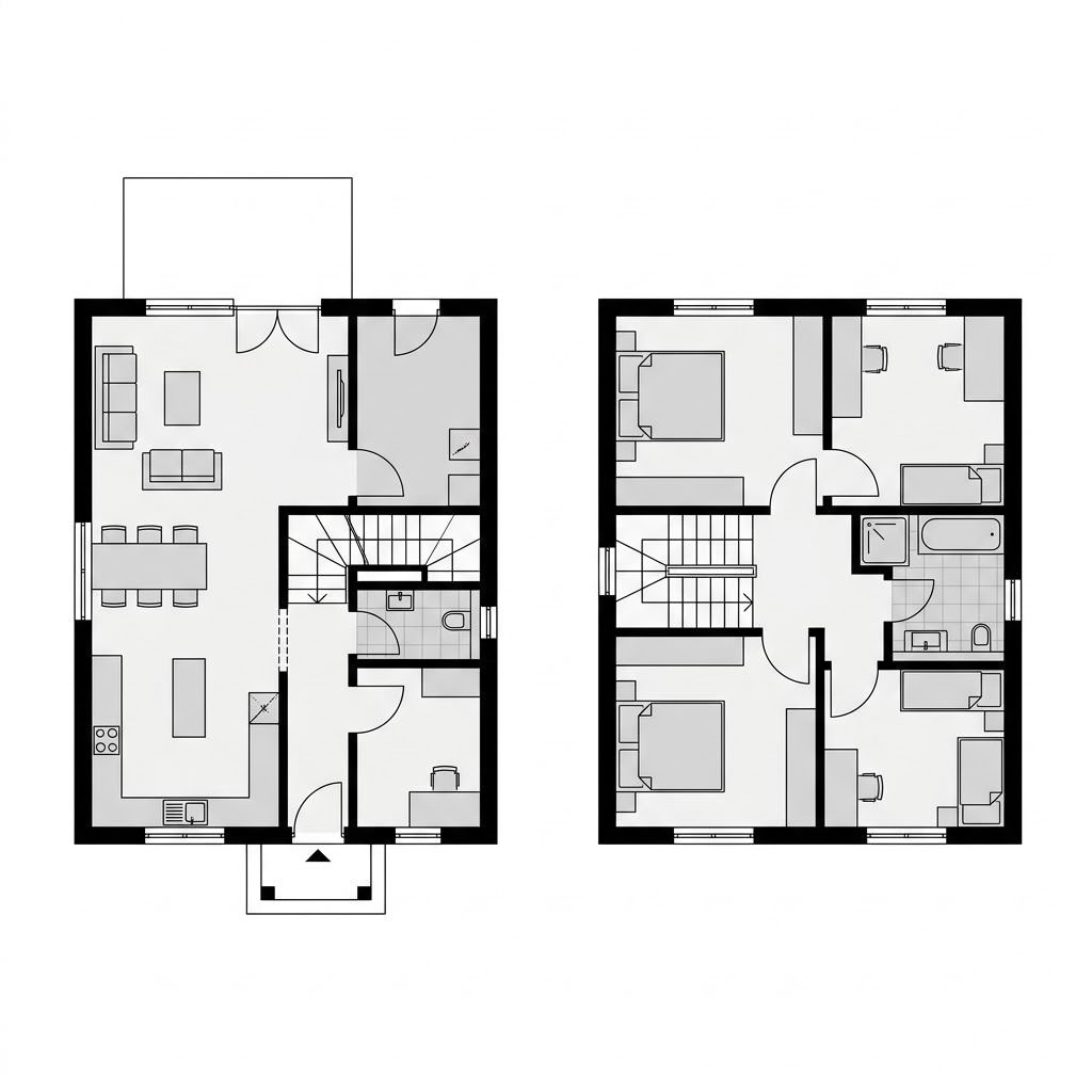 Grundriss VIO Familienhaus 150 von FingerHaus
