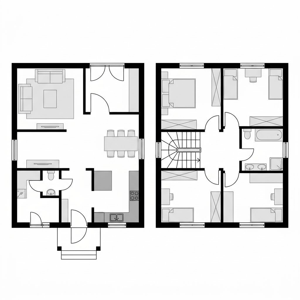 Rotes Schwedenhaus Norrköping 138 von fjorborg mit weißen Sprossenfenstern und Veranda