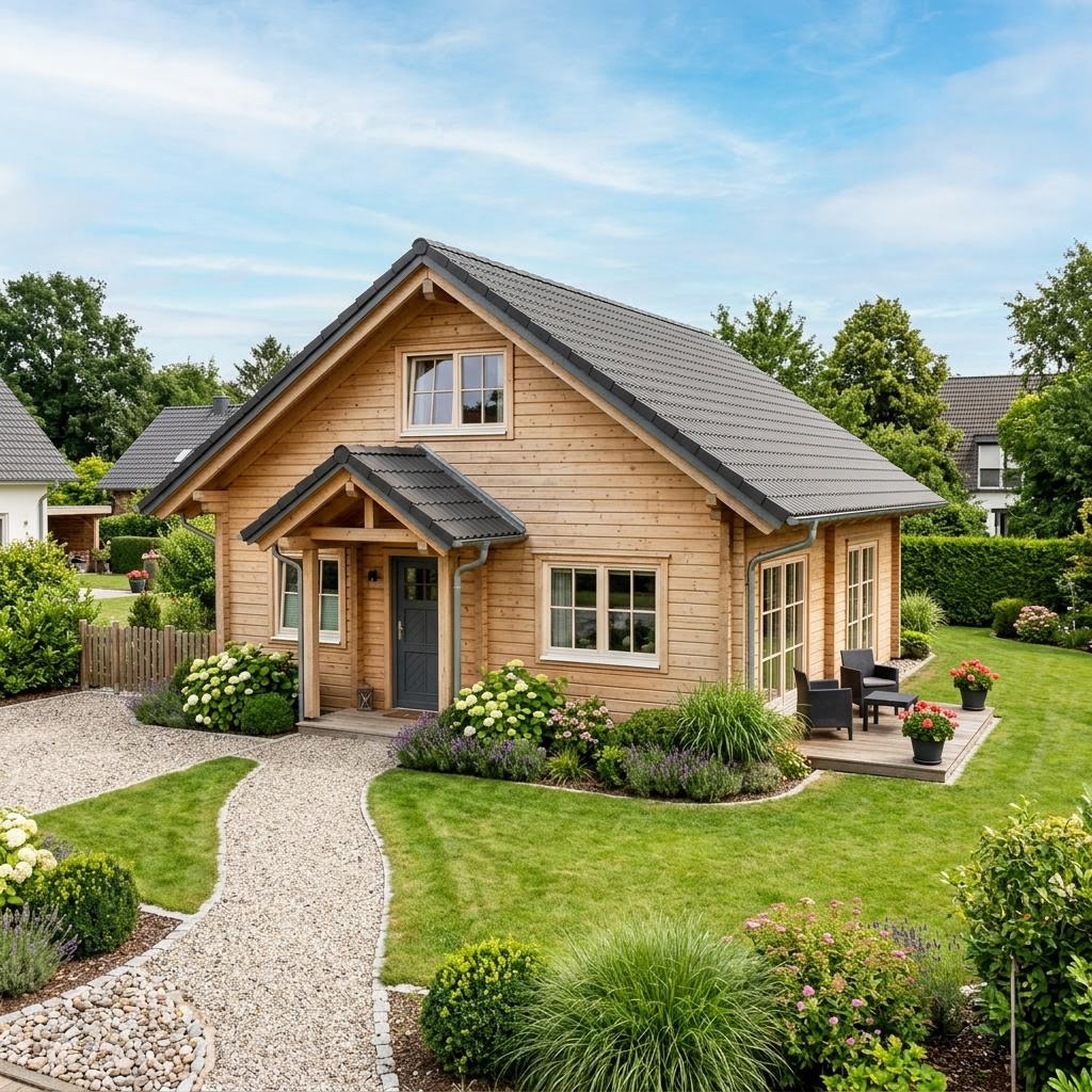 Singlehaus Fjord 76 von Fjorborg Holzhäuser Singlehaus Singlehaus Fjord 76 von Fjorborg Holzhäuser — Satteldach, 76 m²