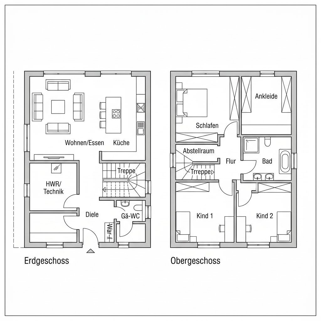 Grundriss Designhaus Corte 190 von GRIFFNER