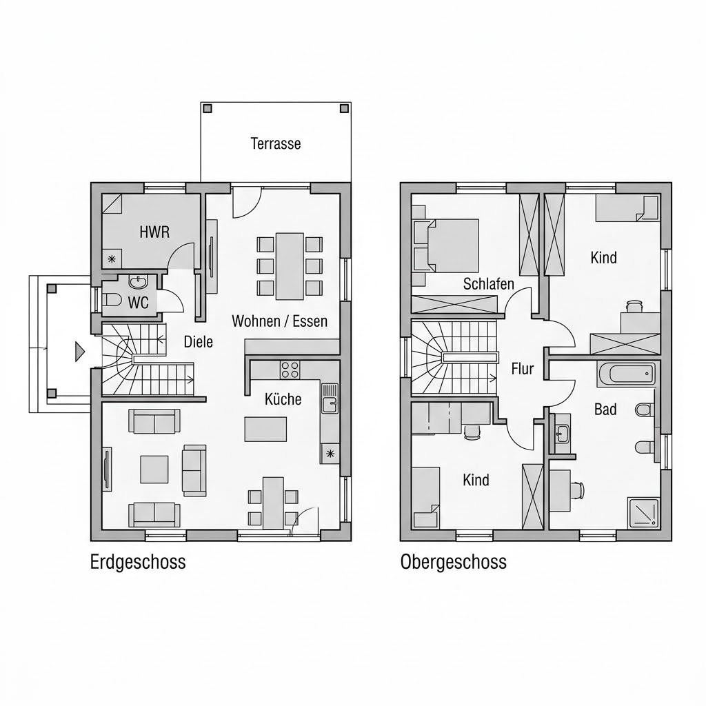 Stadtvilla CityVilla Lino 154 von GUSSEK HAUS mit Walmdach und Masterbereich