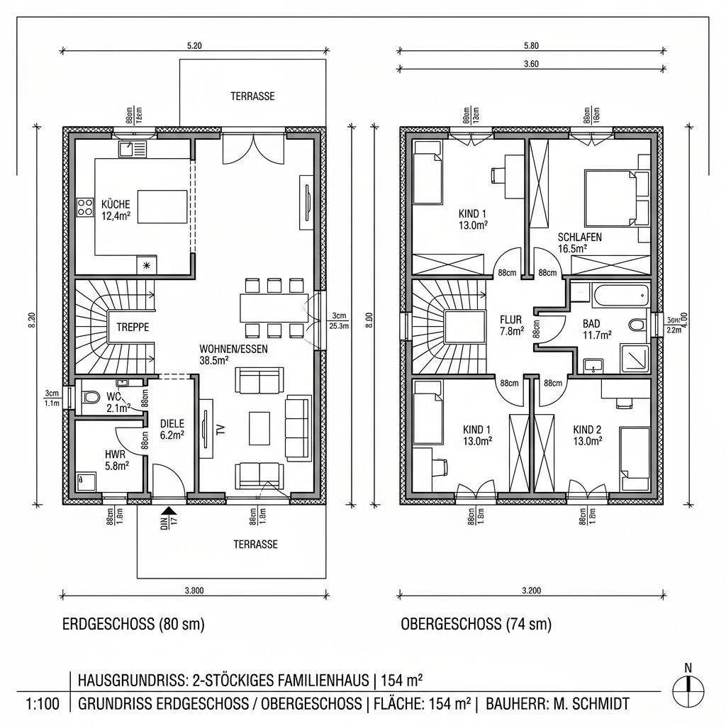 Holzhaus GRIFFNER Eco von GRIFFNER — ökologisches Designhaus mit Pultdach