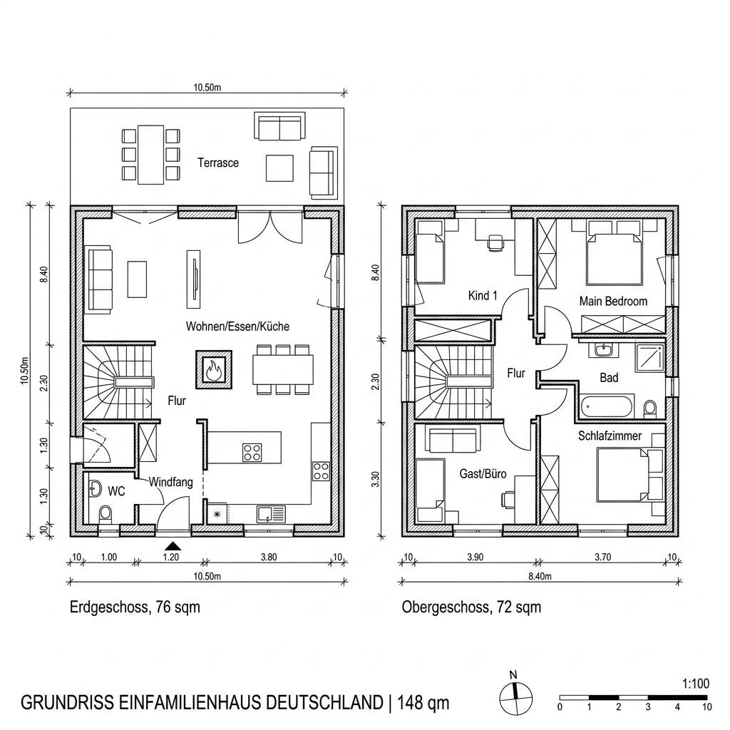 Holzhaus Landhaus Regen von Sonnleitner Holzbauwerke — klassisches Familienhaus mit Satteldach