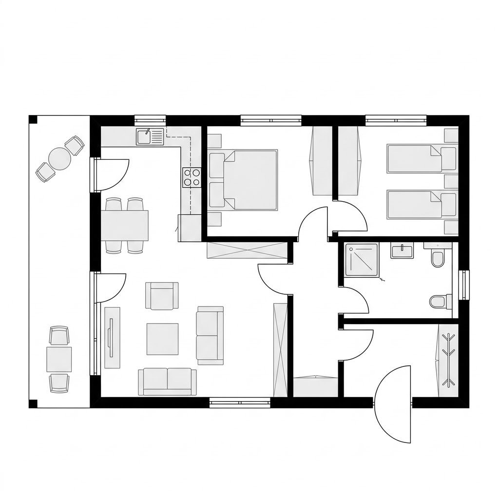 Finnisches Ferienhaus Lakka 78 von Honka aus Blockbohlen