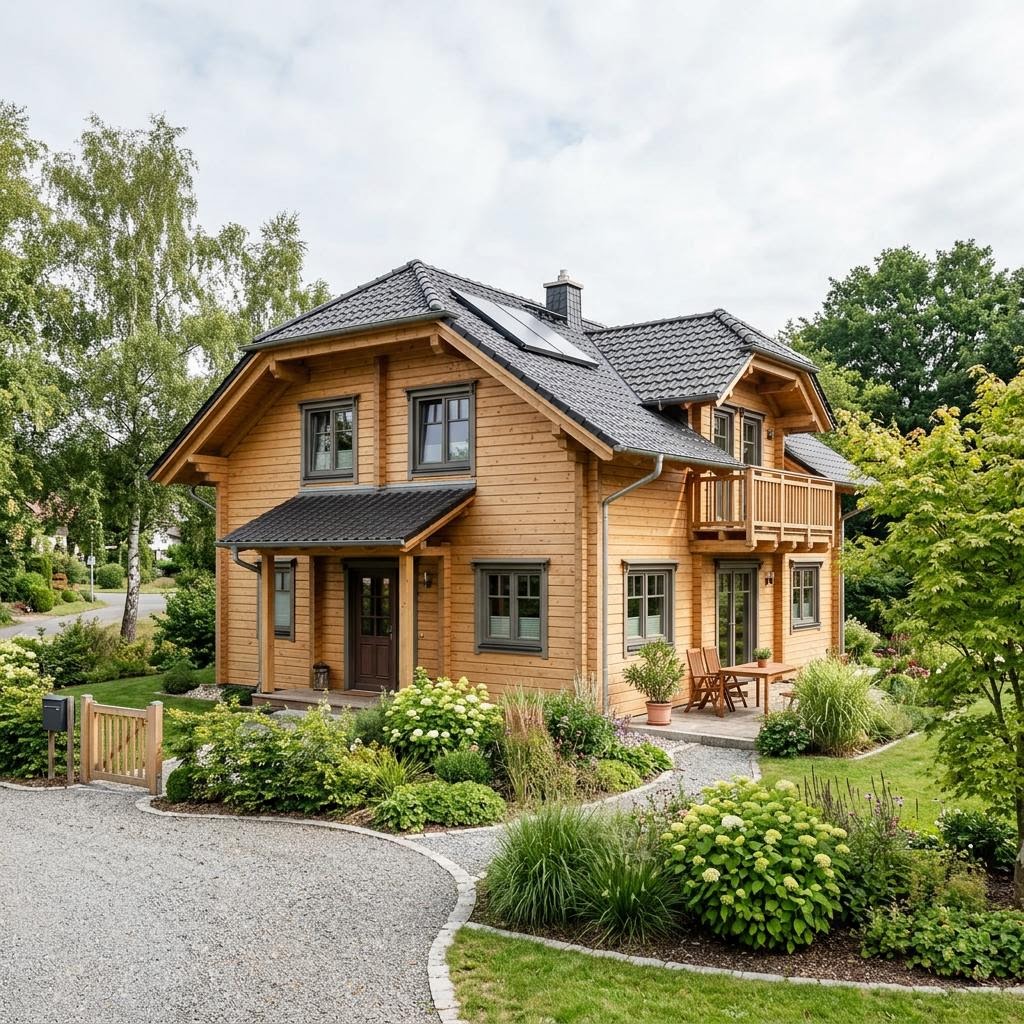 Vuokatti 108 von Honka Ferienhaus Vuokatti 108 von Honka als großes Blockhaus mit Krüppelwalmdach