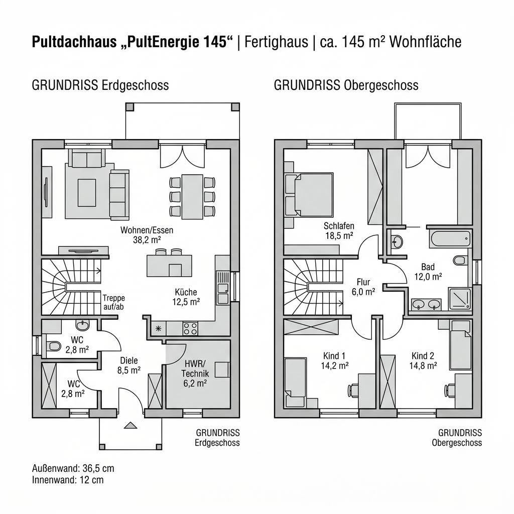 Grundriss PultEnergie 145 von KAMPA