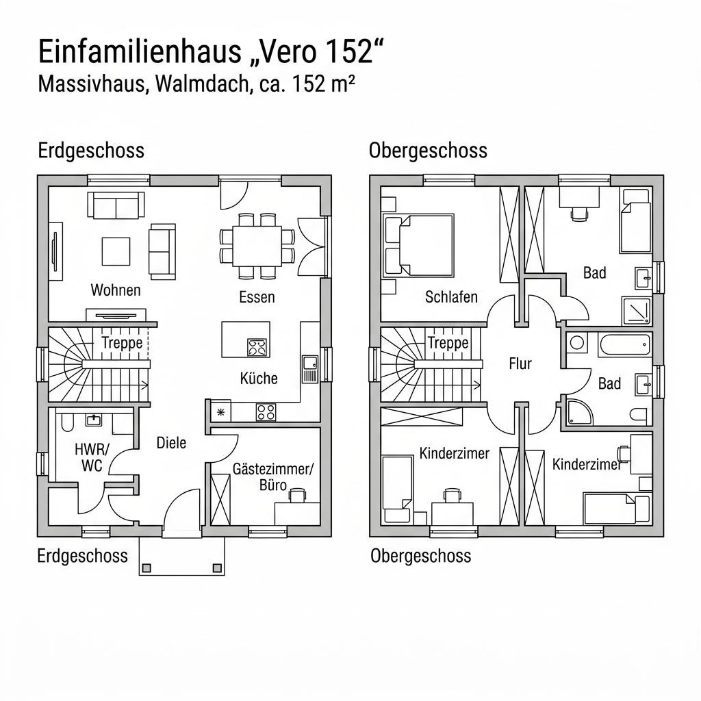 Grundriss Vero 152 Grundriss Vero 152 von Kern-Haus