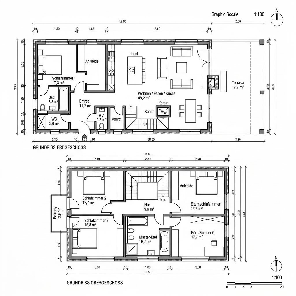 Luxusvilla & Designerhaus Villa Sereno 224 von GRIFFNER — Holzhaus mit rund 224 m²
