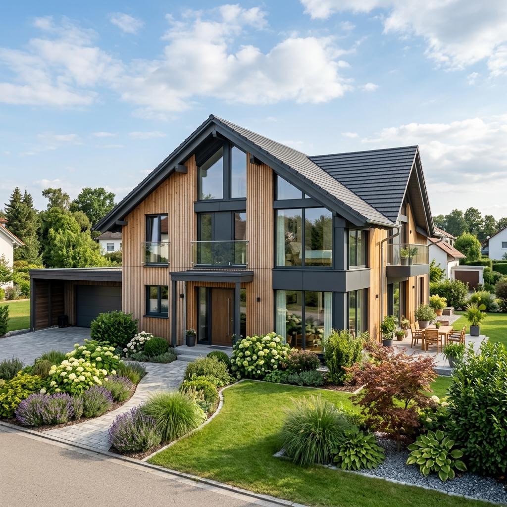 Luxusvilla & Designerhaus MODUM 8 Beispiel 7 von HUF HAUS — Fertighaus mit rund 198 m²