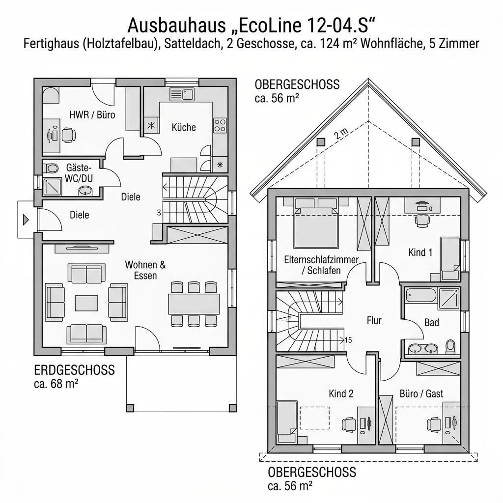 Grundriss EcoLine 12-04.S von massa haus