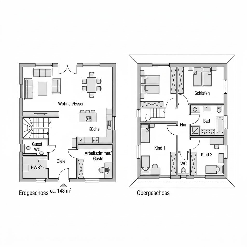 Grundriss EcoLine 15-02.W von massa haus