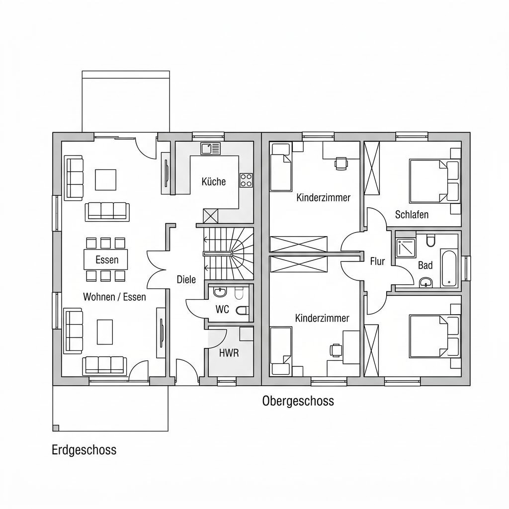 Grundriss LifeStyle Duo 124 von massa haus
